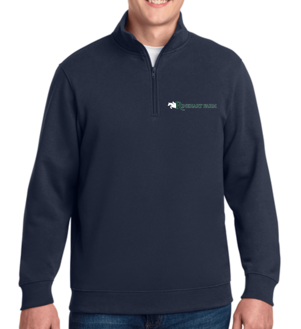 Equestrian Team Apparel Custom Shirts Men / Navy / XS Rinehart- 1/4 Zip equestrian team apparel online tack store mobile tack store custom farm apparel custom show stable clothing equestrian lifestyle horse show clothing riding clothes Rinehart- 1/4 Zip horses equestrian tack store