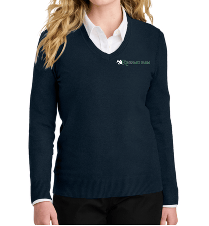 Equestrian Team Apparel Custom Shirts Women / Navy / XS Rinehart- V-Neck Sweater equestrian team apparel online tack store mobile tack store custom farm apparel custom show stable clothing equestrian lifestyle horse show clothing riding clothes Rinehart- V-Neck Sweater horses equestrian tack store