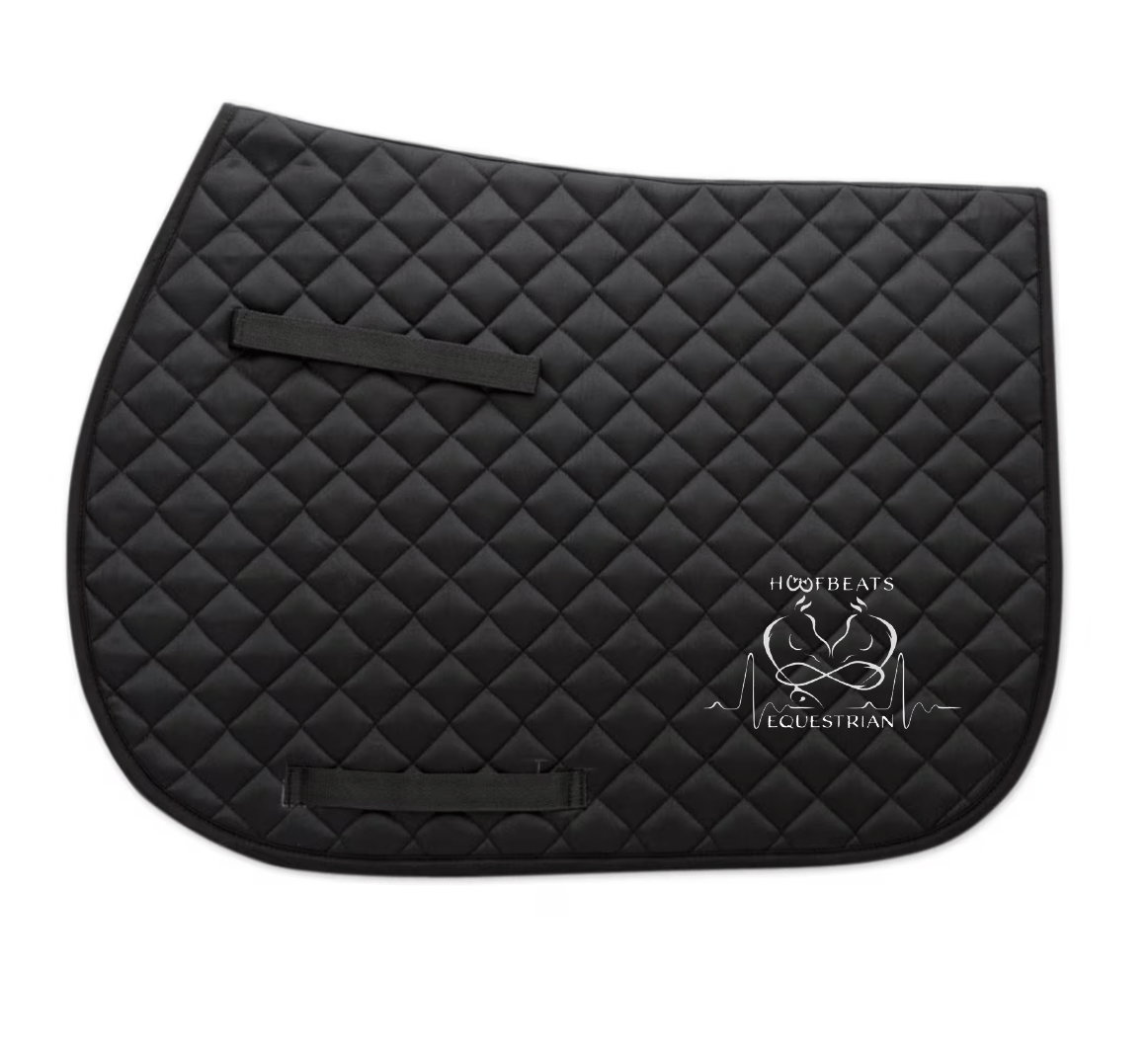 Equestrian Team Apparel custom saddle pad Black HoofBeats Equestrian- AP Saddle Pad equestrian team apparel online tack store mobile tack store custom farm apparel custom show stable clothing equestrian lifestyle horse show clothing riding clothes HoofBeats Equestrian- AP Saddle Pad horses equestrian tack store
