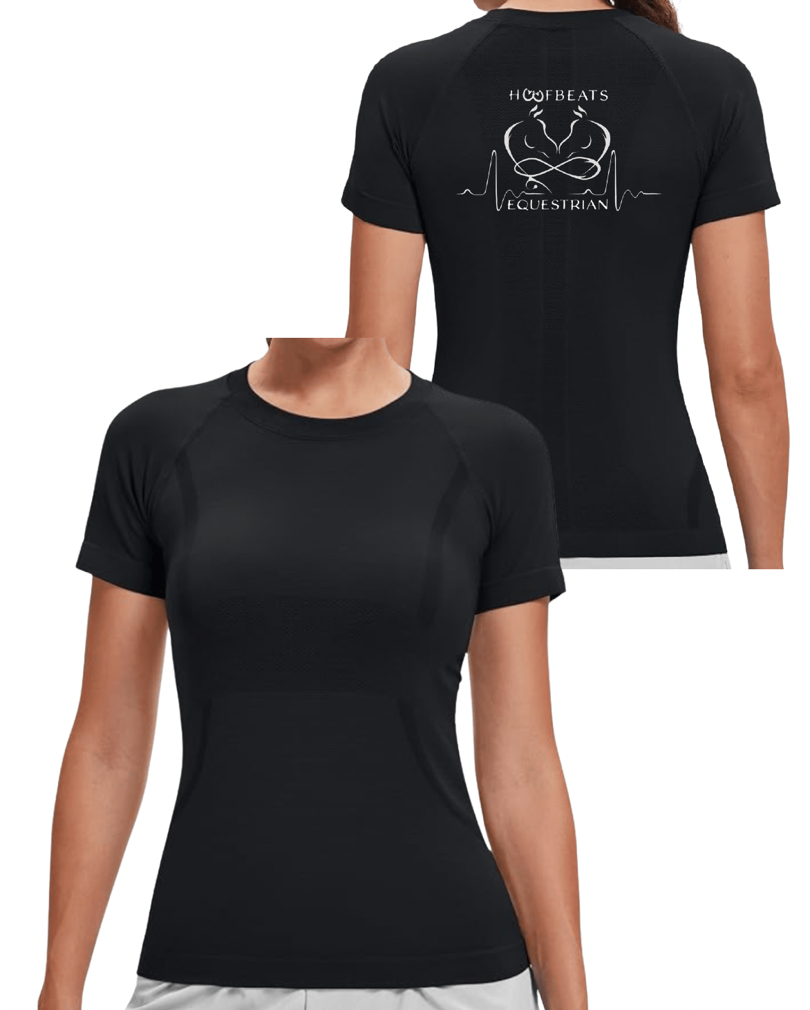 Equestrian Team Apparel Custom Shirts Black / XXS HoofBeats Equestrian- Tech Shirt (Short Sleeve) equestrian team apparel online tack store mobile tack store custom farm apparel custom show stable clothing equestrian lifestyle horse show clothing riding clothes HoofBeats Equestrian- Tech Shirt (Short Sleeve) horses equestrian tack store