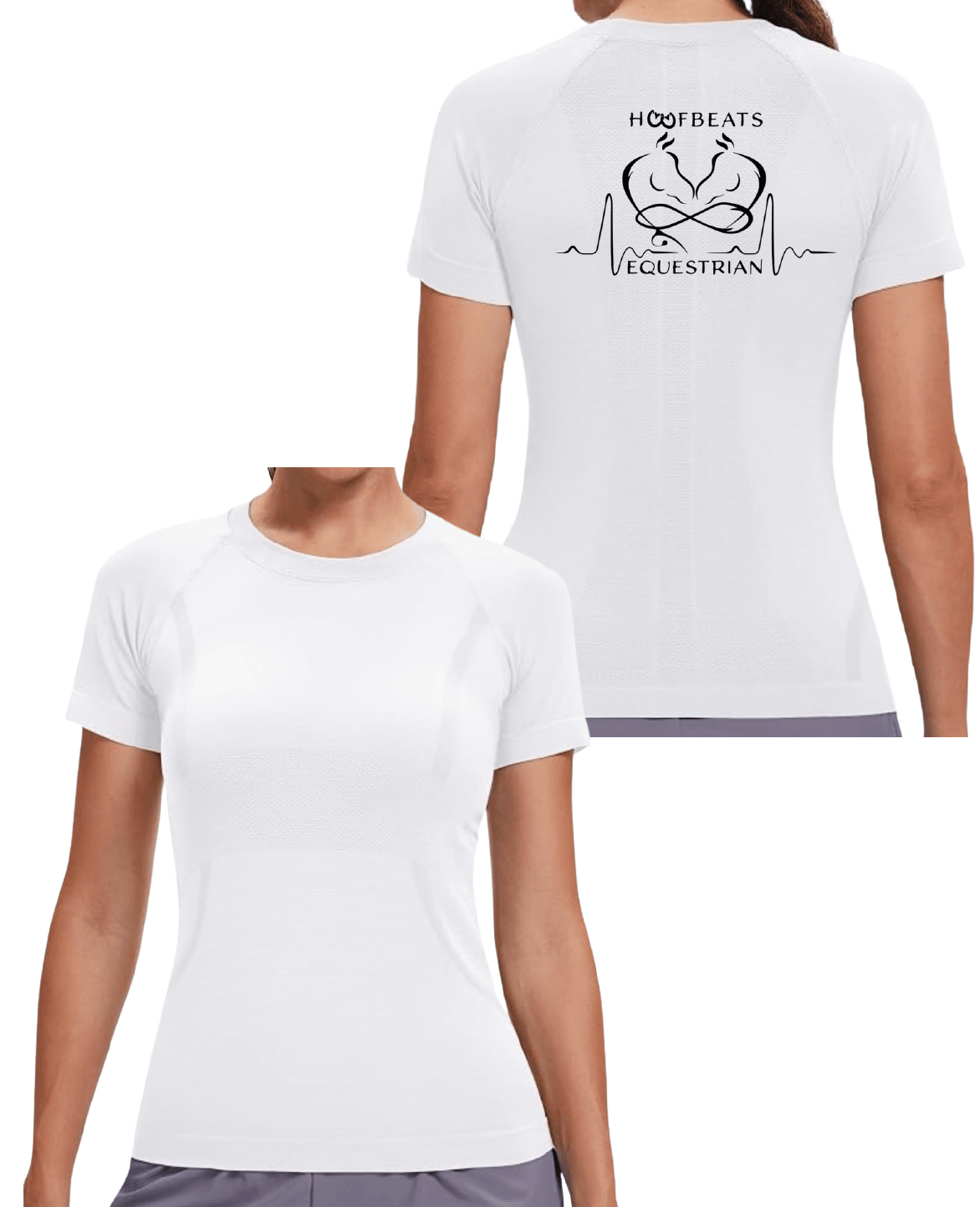 Equestrian Team Apparel Custom Shirts White / XXS HoofBeats Equestrian- Tech Shirt (Short Sleeve) equestrian team apparel online tack store mobile tack store custom farm apparel custom show stable clothing equestrian lifestyle horse show clothing riding clothes HoofBeats Equestrian- Tech Shirt (Short Sleeve) horses equestrian tack store