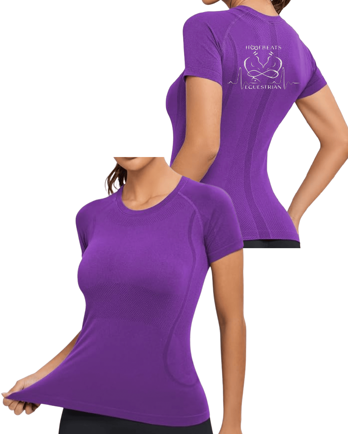 Equestrian Team Apparel Custom Shirts Purple / XXS HoofBeats Equestrian- Tech Shirt (Short Sleeve) equestrian team apparel online tack store mobile tack store custom farm apparel custom show stable clothing equestrian lifestyle horse show clothing riding clothes HoofBeats Equestrian- Tech Shirt (Short Sleeve) horses equestrian tack store