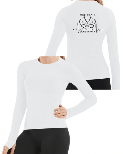 Equestrian Team Apparel Custom Shirts White / XXS HoofBeats Equestrian- Tech Shirt (Long Sleeve) equestrian team apparel online tack store mobile tack store custom farm apparel custom show stable clothing equestrian lifestyle horse show clothing riding clothes HoofBeats Equestrian- Tech Shirt (Long Sleeve) horses equestrian tack store