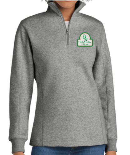 Equestrian Team Apparel Custom Shirts Dark Gray / XS / Ladies Winterview Farm- 1/4 Zip equestrian team apparel online tack store mobile tack store custom farm apparel custom show stable clothing equestrian lifestyle horse show clothing riding clothes Winterview Farm- 1/4 Zip horses equestrian tack store