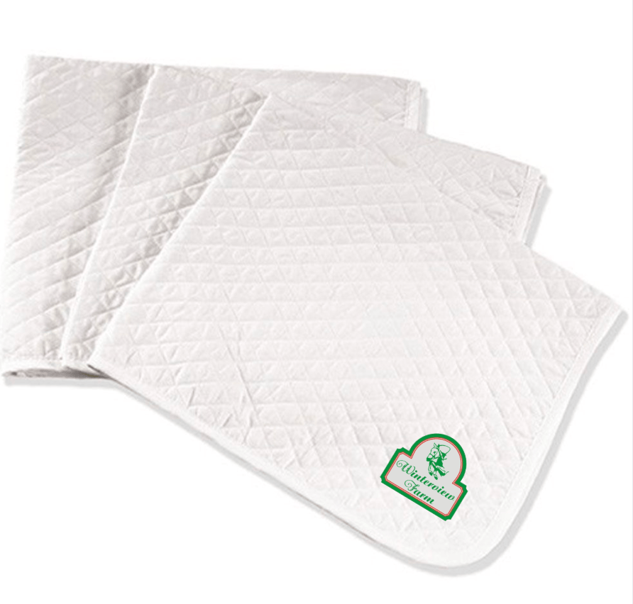 Equestrian Team Apparel custom saddle pad White / Baby Pad (Set of 1) Winterview Farm-  Saddle Pads equestrian team apparel online tack store mobile tack store custom farm apparel custom show stable clothing equestrian lifestyle horse show clothing riding clothes Winterview Farm-  Saddle Pads horses equestrian tack store