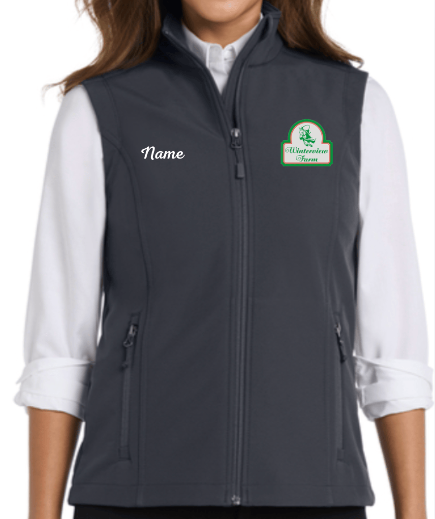 Equestrian Team Apparel Custom Vests XS / Ladies Winterview Farm- Shell Vest equestrian team apparel online tack store mobile tack store custom farm apparel custom show stable clothing equestrian lifestyle horse show clothing riding clothes Winterview Farm- Shell Vest horses equestrian tack store