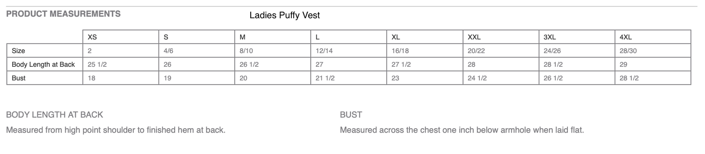 Sierra Woods Farm - Puffy Vests