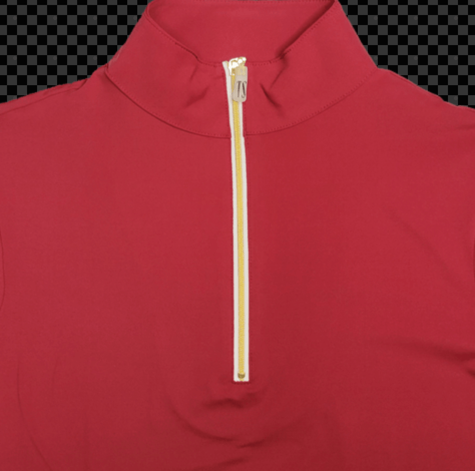 Tailored Sportsman Sun Shirt Cherry Bomb/Gold Tailored Sportsman- Sun Shirt Short Sleeve XS equestrian team apparel online tack store mobile tack store custom farm apparel custom show stable clothing equestrian lifestyle horse show clothing riding clothes Tailored Sportsman- Sun Shirt Short Sleeve XS horses equestrian tack store