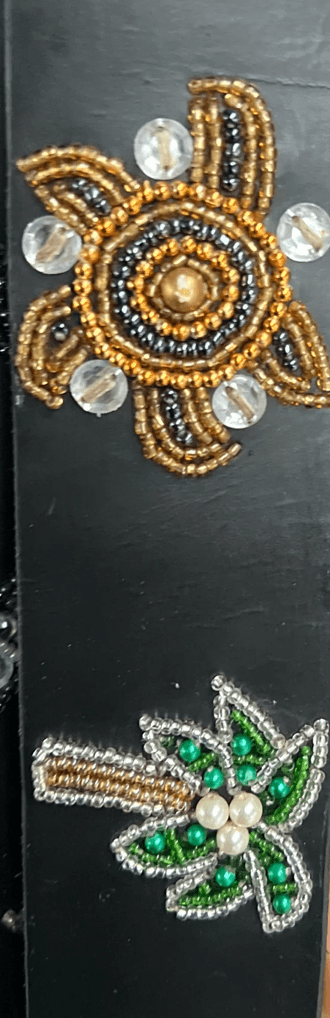 Zinj Designs Palm Tree gold sun Belt- 1.75" Beaded Assorted Designs XS equestrian team apparel online tack store mobile tack store custom farm apparel custom show stable clothing equestrian lifestyle horse show clothing riding clothes Belt- 1.75" Beaded Assorted Designs XS horses equestrian tack store