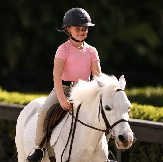 TKEQ Youth Shirt TKEQ- Kennedy Seamless Short Sleeve Shirt- Mini (Candy) equestrian team apparel online tack store mobile tack store custom farm apparel custom show stable clothing equestrian lifestyle horse show clothing riding clothes TKEQ- Kennedy Seamless Short Sleeve Shirt- Mini (Candy) horses equestrian tack store