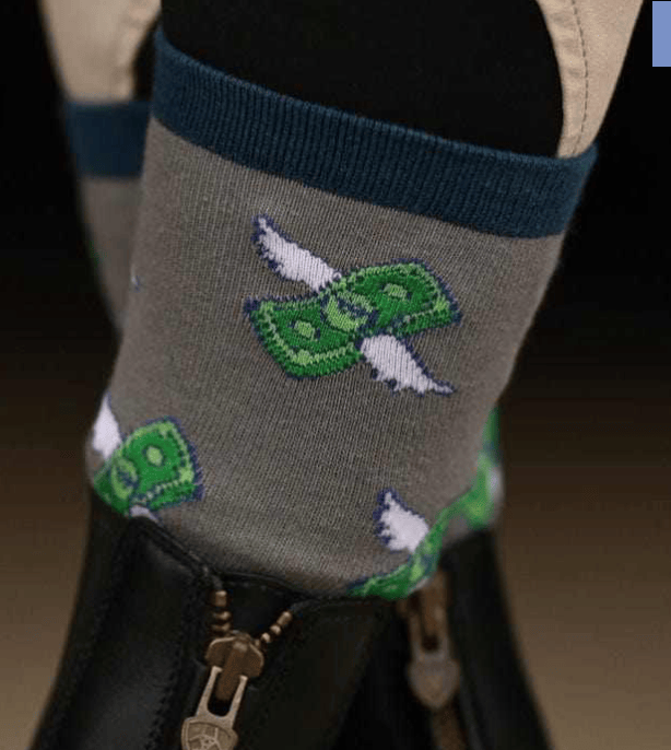 dreamers & schemers Socks Life with Horses (Grey) Dreamers & Schemers-  Crew Socks equestrian team apparel online tack store mobile tack store custom farm apparel custom show stable clothing equestrian lifestyle horse show clothing riding clothes Unicorns & Fluffy Clouds Horse Riding  Boot Socks horses equestrian tack store