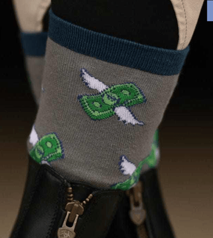 dreamers & schemers Socks Life with Horses (Grey) Dreamers & Schemers-  Crew Socks equestrian team apparel online tack store mobile tack store custom farm apparel custom show stable clothing equestrian lifestyle horse show clothing riding clothes Unicorns & Fluffy Clouds Horse Riding  Boot Socks horses equestrian tack store