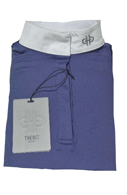 the bit equestrian brand ladies show shirt XXS / Lavender w/Grey Logo The Bit Equestrian Brand- Show Shirt Short Sleeve (Ladies) equestrian team apparel online tack store mobile tack store custom farm apparel custom show stable clothing equestrian lifestyle horse show clothing riding clothes The Bit Equestrian Brand- Show Shirt Short Sleeve (Ladies) horses equestrian tack store