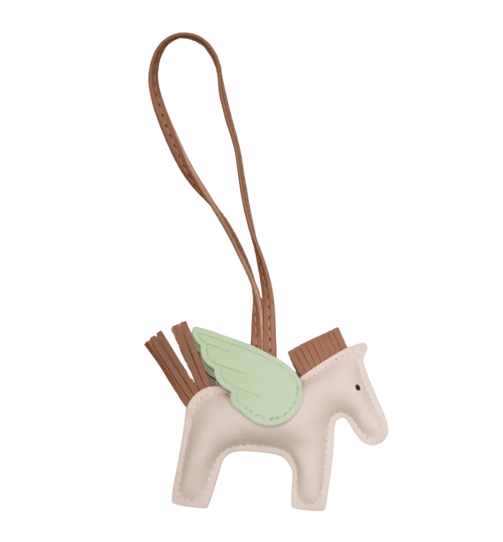 Barn Babe Equestrian charm Tan/Mint Pegasus Bag Charm equestrian team apparel online tack store mobile tack store custom farm apparel custom show stable clothing equestrian lifestyle horse show clothing riding clothes Pegasus Bag Charm horses equestrian tack store