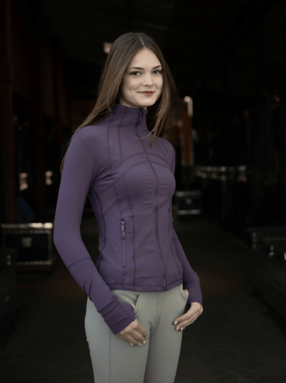 Barn Babe Equestrian jacket Grape / XS (2) Barn Babe Equestrian- Schooling Jacket equestrian team apparel online tack store mobile tack store custom farm apparel custom show stable clothing equestrian lifestyle horse show clothing riding clothes Barn Babe Equestrian- Schooling Jacket horses equestrian tack store