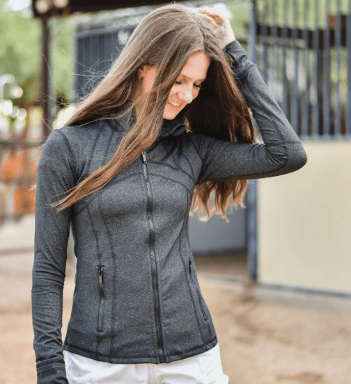 Barn Babe Equestrian jacket Smoke / XXL (12) Barn Babe Equestrian- Schooling Jacket equestrian team apparel online tack store mobile tack store custom farm apparel custom show stable clothing equestrian lifestyle horse show clothing riding clothes Barn Babe Equestrian- Schooling Jacket horses equestrian tack store