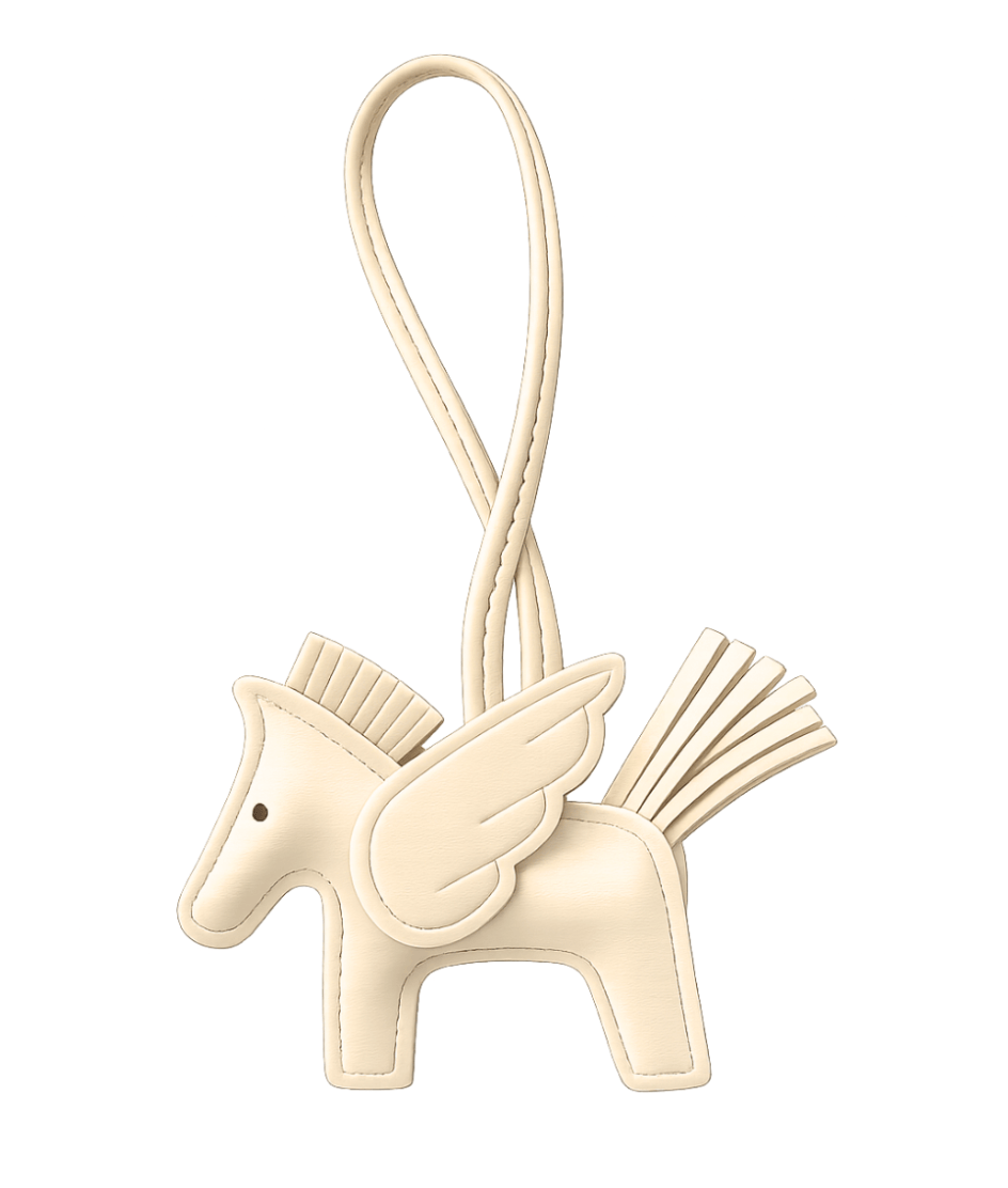 Barn Babe Equestrian charm Cream/Cream Pegasus Bag Charm equestrian team apparel online tack store mobile tack store custom farm apparel custom show stable clothing equestrian lifestyle horse show clothing riding clothes Pegasus Bag Charm horses equestrian tack store