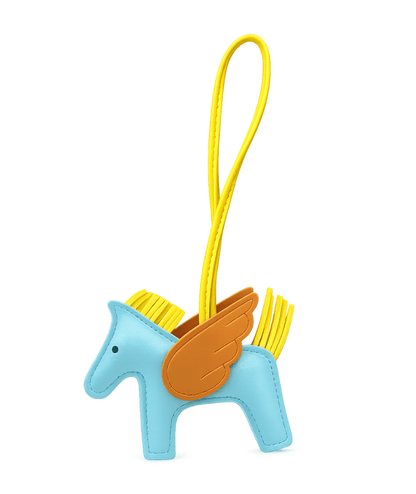 Barn Babe Equestrian charm Lt Blue/Tan Pegasus Bag Charm equestrian team apparel online tack store mobile tack store custom farm apparel custom show stable clothing equestrian lifestyle horse show clothing riding clothes Pegasus Bag Charm horses equestrian tack store