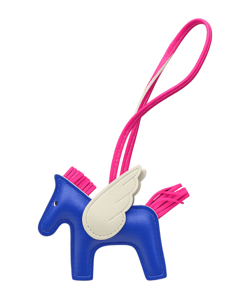 Barn Babe Equestrian charm Purple/Cream Pegasus Bag Charm equestrian team apparel online tack store mobile tack store custom farm apparel custom show stable clothing equestrian lifestyle horse show clothing riding clothes Pegasus Bag Charm horses equestrian tack store