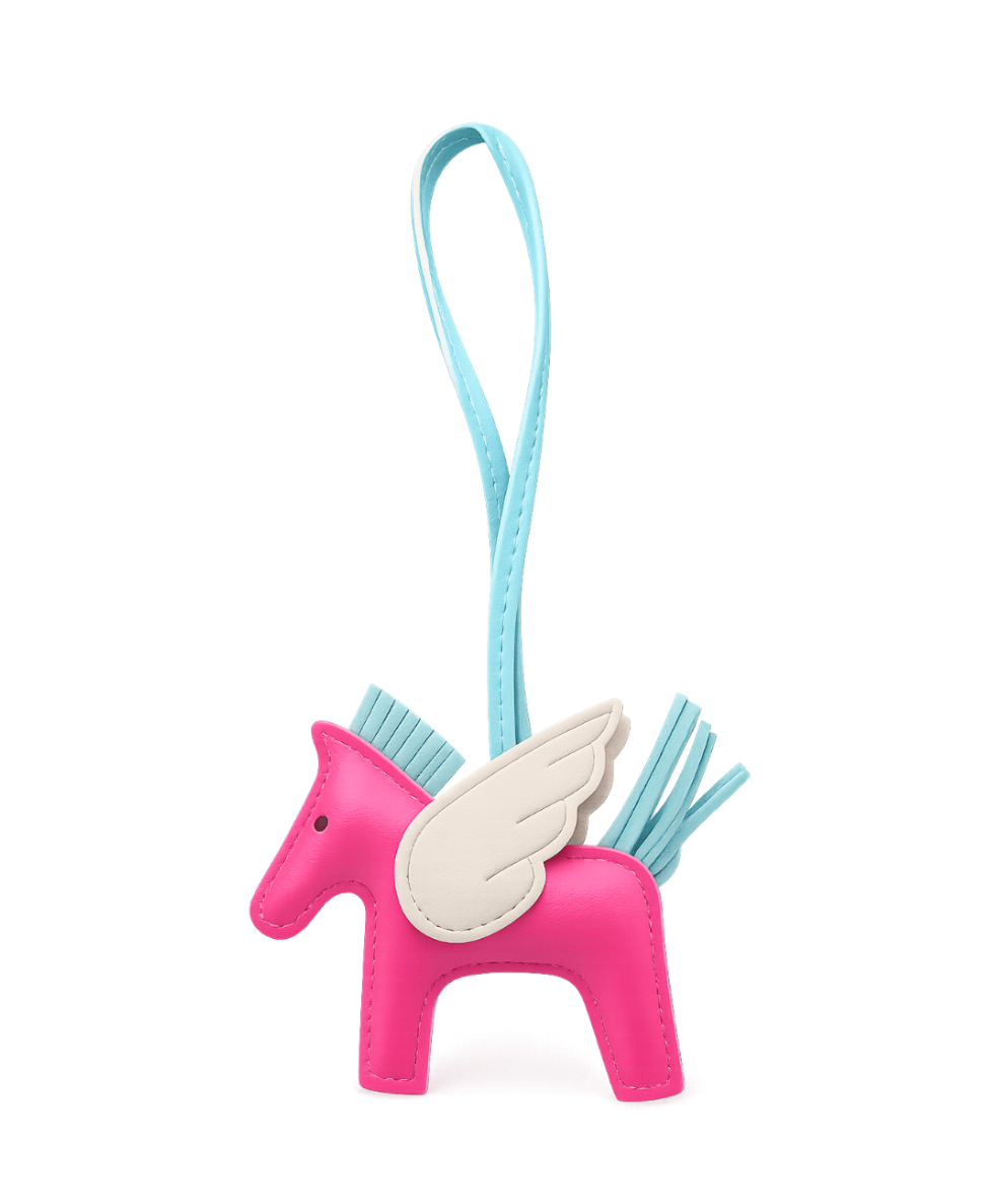 Barn Babe Equestrian charm Pink/Cream Pegasus Bag Charm equestrian team apparel online tack store mobile tack store custom farm apparel custom show stable clothing equestrian lifestyle horse show clothing riding clothes Pegasus Bag Charm horses equestrian tack store