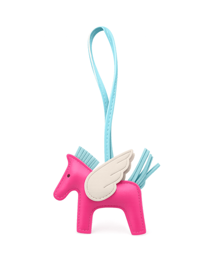 Barn Babe Equestrian charm Pink/Cream Pegasus Bag Charm equestrian team apparel online tack store mobile tack store custom farm apparel custom show stable clothing equestrian lifestyle horse show clothing riding clothes Pegasus Bag Charm horses equestrian tack store