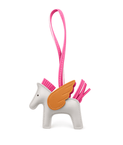 Barn Babe Equestrian charm White/Tan Pegasus Bag Charm equestrian team apparel online tack store mobile tack store custom farm apparel custom show stable clothing equestrian lifestyle horse show clothing riding clothes Pegasus Bag Charm horses equestrian tack store