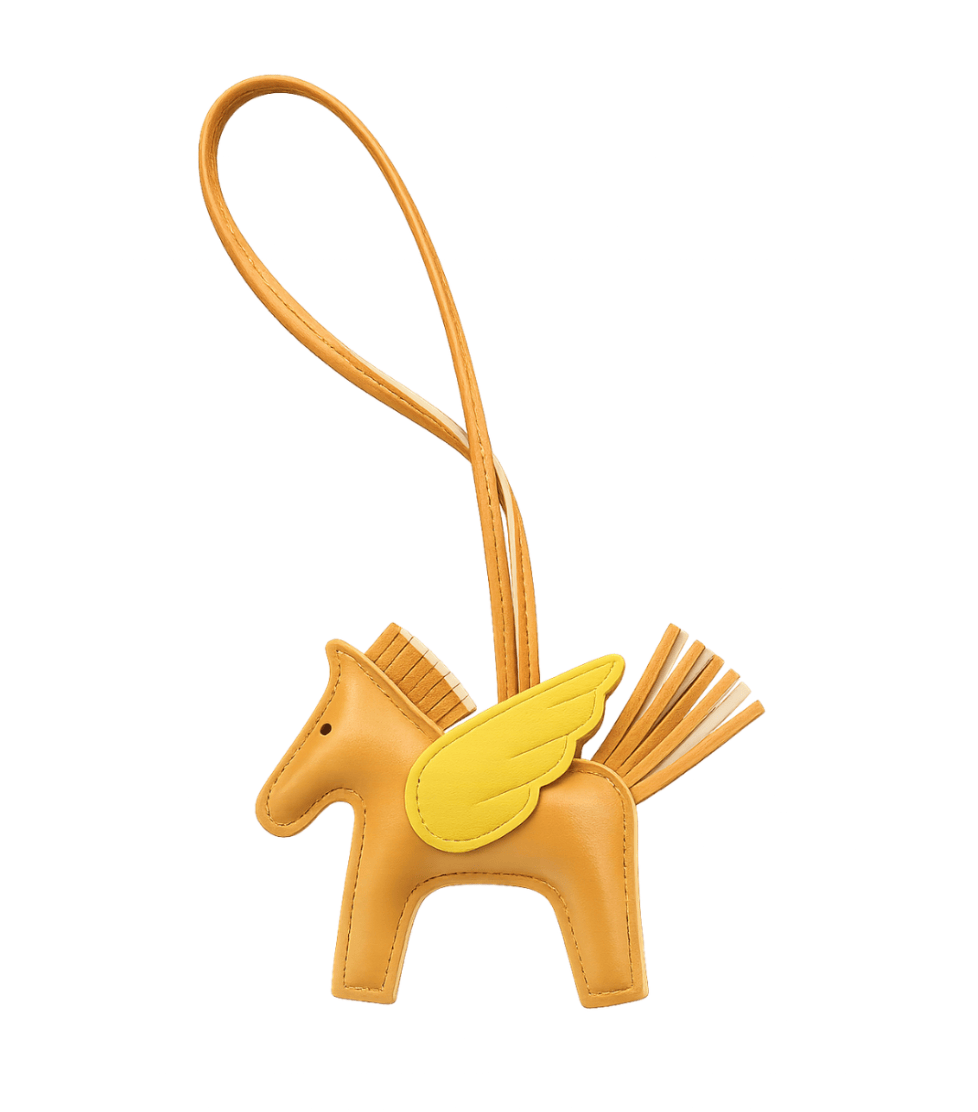 Barn Babe Equestrian charm Tan/Yellow Pegasus Bag Charm equestrian team apparel online tack store mobile tack store custom farm apparel custom show stable clothing equestrian lifestyle horse show clothing riding clothes Pegasus Bag Charm horses equestrian tack store