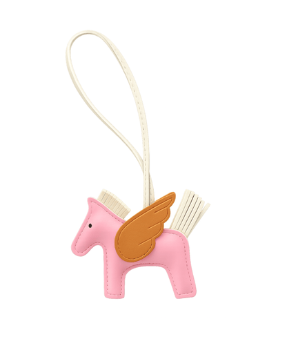 Barn Babe Equestrian charm Pink/Tan Pegasus Bag Charm equestrian team apparel online tack store mobile tack store custom farm apparel custom show stable clothing equestrian lifestyle horse show clothing riding clothes Pegasus Bag Charm horses equestrian tack store