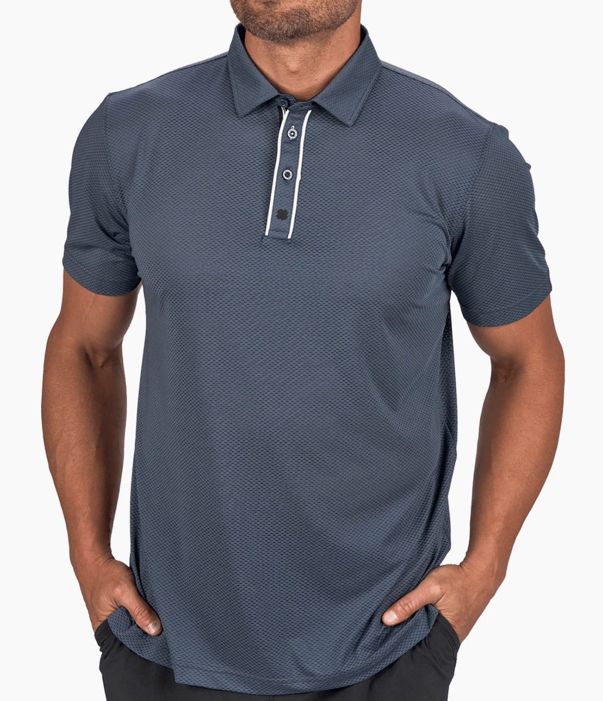 Black Clover Polo Shirt Black Sand / S Black Clover- Ollie Polo equestrian team apparel online tack store mobile tack store custom farm apparel custom show stable clothing equestrian lifestyle horse show clothing riding clothes Black Clover- Ollie Polo horses equestrian tack store