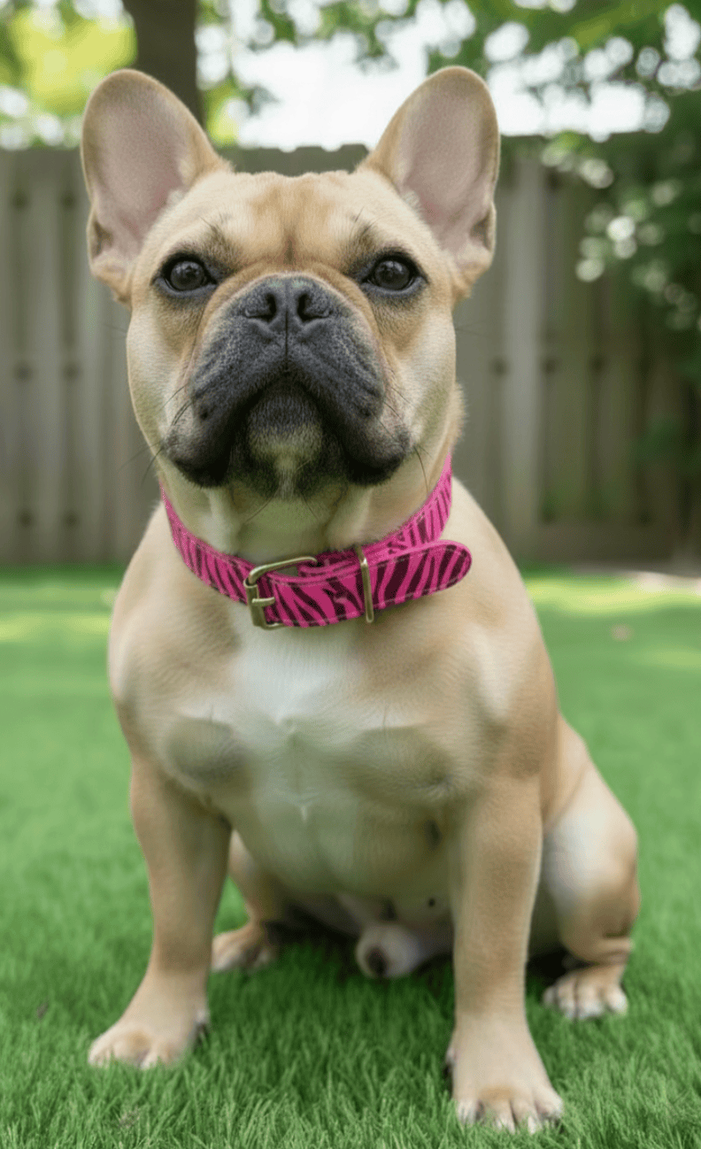Chuck P dog collar Fuchsia Tiger / 6 Chuck P- Dog Collars equestrian team apparel online tack store mobile tack store custom farm apparel custom show stable clothing equestrian lifestyle horse show clothing riding clothes Chuck P- Dog Collars horses equestrian tack store