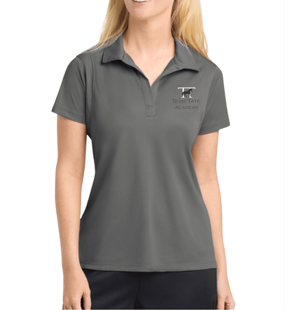 Equestrian Team Apparel Custom Team Shirts Grey / XS / White Team Tate- Polo Shirt equestrian team apparel online tack store mobile tack store custom farm apparel custom show stable clothing equestrian lifestyle horse show clothing riding clothes Team Tate- Polo Shirt horses equestrian tack store