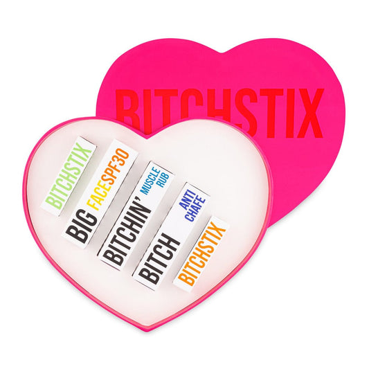 BitchStix Personal Care Bitchstix- Heart Gift Box Sport equestrian team apparel online tack store mobile tack store custom farm apparel custom show stable clothing equestrian lifestyle horse show clothing riding clothes Bitchstix Lip Balm at Equestrian Team Apparel horses equestrian tack store