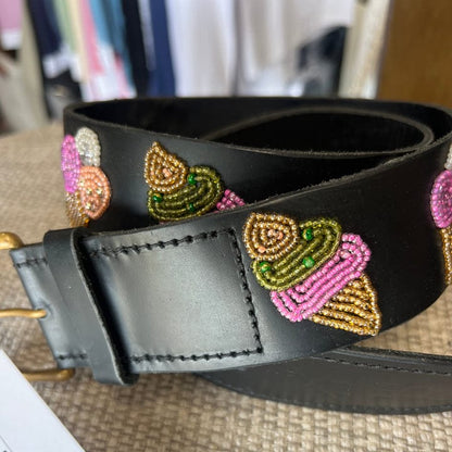 Zinj Designs Belt- 1.75" Beaded Assorted Designs XS/S equestrian team apparel online tack store mobile tack store custom farm apparel custom show stable clothing equestrian lifestyle horse show clothing riding clothes Belt- 1.75" Beaded Assorted Designs XS/S horses equestrian tack store
