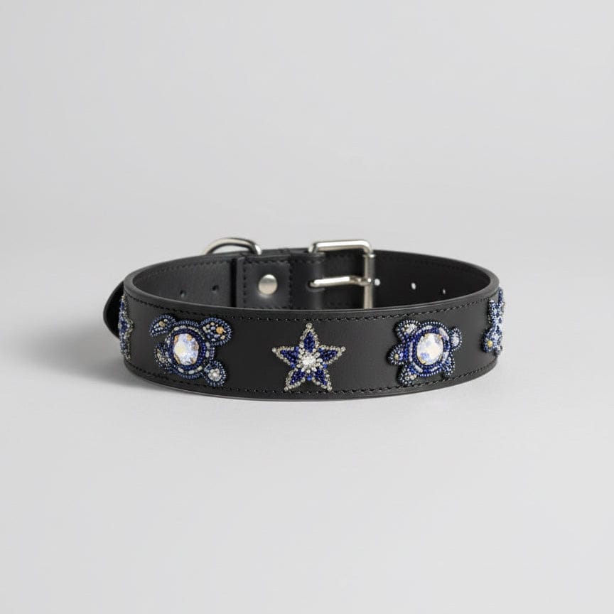 Zinj Designs Stars & Turtles (Navy) Belt- 1.75" Beaded Assorted Designs XS/S equestrian team apparel online tack store mobile tack store custom farm apparel custom show stable clothing equestrian lifestyle horse show clothing riding clothes Belt- 1.75" Beaded Assorted Designs XS/S horses equestrian tack store