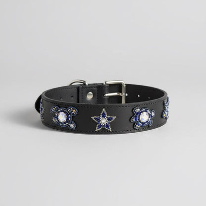 Zinj Designs Stars & Turtles (Navy) Belt- 1.75" Beaded Assorted Designs XS/S equestrian team apparel online tack store mobile tack store custom farm apparel custom show stable clothing equestrian lifestyle horse show clothing riding clothes Belt- 1.75" Beaded Assorted Designs XS/S horses equestrian tack store