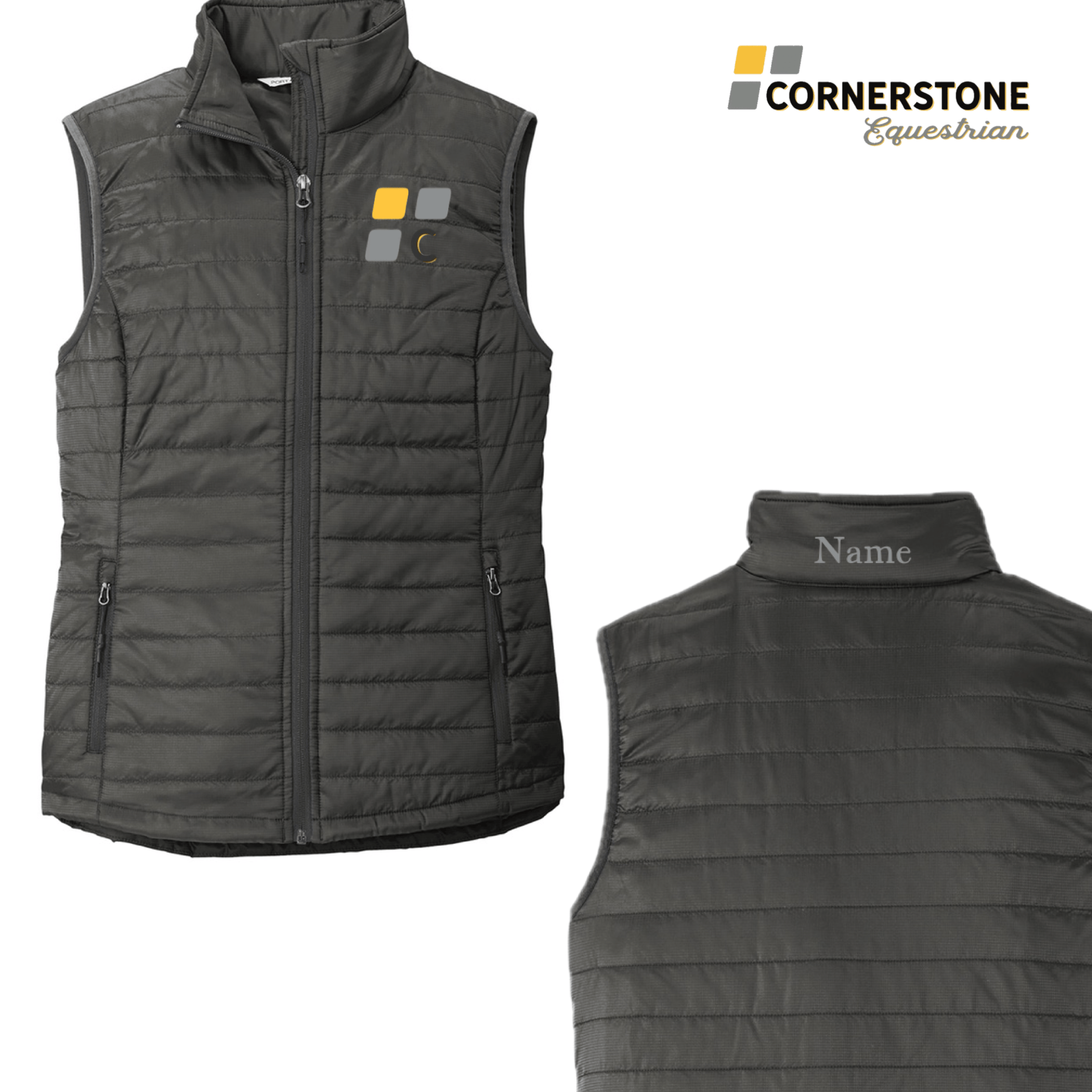 Equestrian Team Apparel Cornerstone Equestrian (TN) - Puffy Vest equestrian team apparel online tack store mobile tack store custom farm apparel custom show stable clothing equestrian lifestyle horse show clothing riding clothes Cornerstone Equestrian (TN) - Puffy Vest horses equestrian tack store