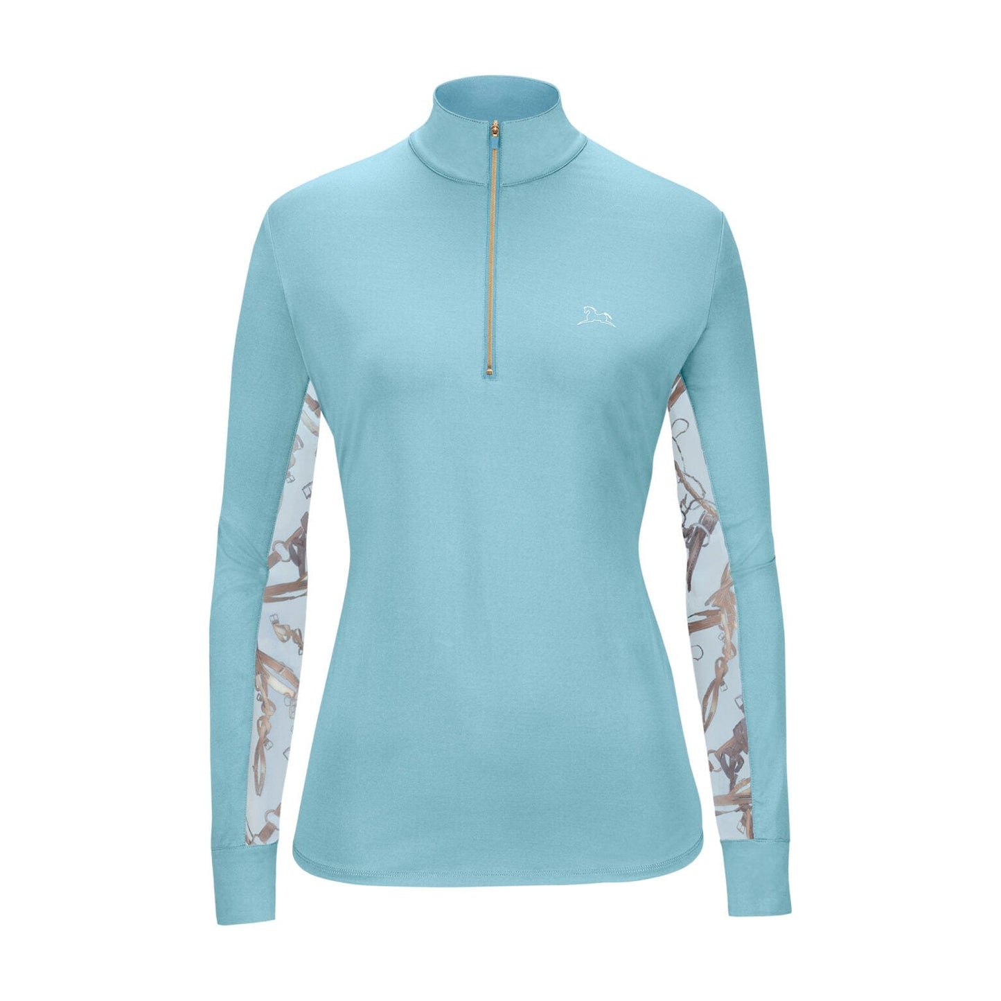 RJ Classics Schooling Shirt Aqua Haze RJ Classics- Ella Shirt (XXS) equestrian team apparel online tack store mobile tack store custom farm apparel custom show stable clothing equestrian lifestyle horse show clothing riding clothes RJ Classics- Ella Shirt (XXS) horses equestrian tack store