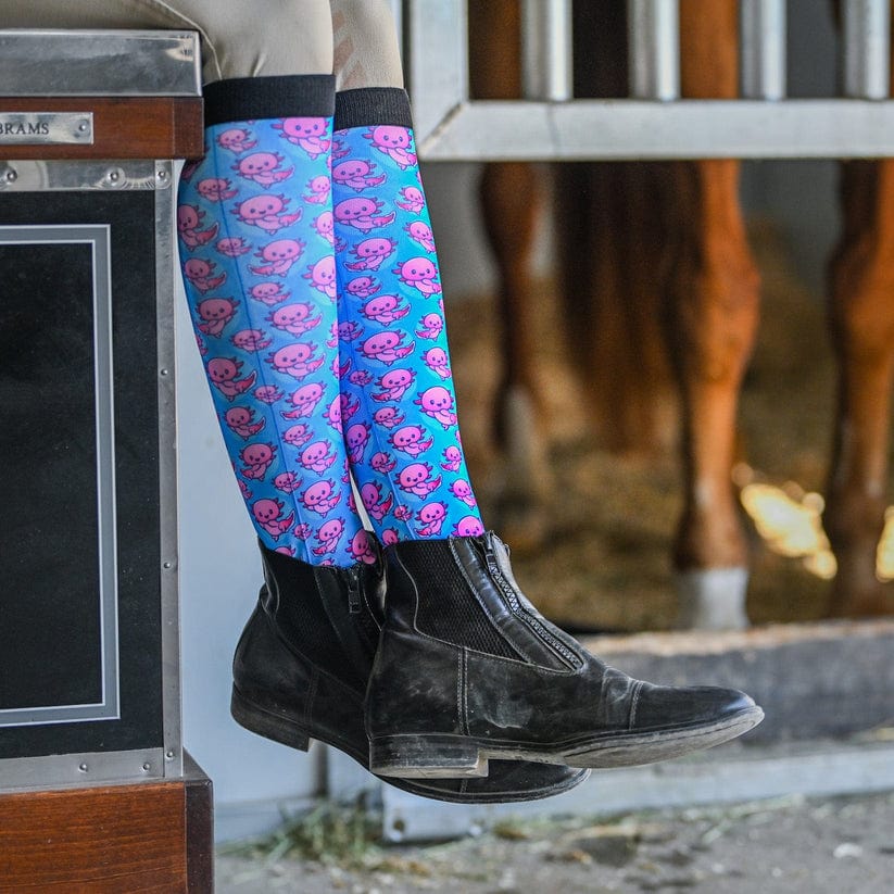 Dreamers & Schemers Socks Dreamers & Schemers- Axolotl equestrian team apparel online tack store mobile tack store custom farm apparel custom show stable clothing equestrian lifestyle horse show clothing riding clothes horses equestrian tack store