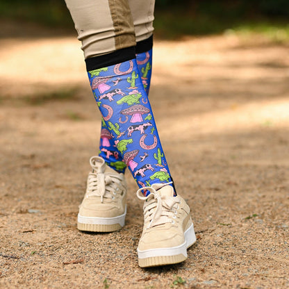 dreamers & schemers Boot Sock Dreamers & Schemers- Beam Me Up equestrian team apparel online tack store mobile tack store custom farm apparel custom show stable clothing equestrian lifestyle horse show clothing riding clothes Unicorns & Fluffy Clouds Horse Riding  Boot Socks horses equestrian tack store