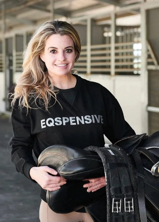 EquestrianClub Pullover Black / XS EquestrianClub- EQSPENSIVE Sweatshirt 2.0 equestrian team apparel online tack store mobile tack store custom farm apparel custom show stable clothing equestrian lifestyle horse show clothing riding clothes horses equestrian tack store