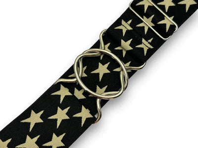 Bucking Belts Belts Black Star Print with Silver Buckle Bucking Equestrian-Loop Buckle Belt (Prints) equestrian team apparel online tack store mobile tack store custom farm apparel custom show stable clothing equestrian lifestyle horse show clothing riding clothes horses equestrian tack store
