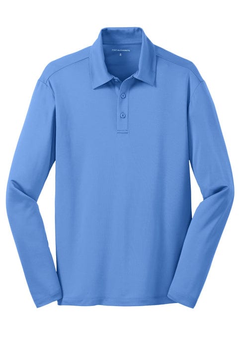 Equestrian Team Apparel Men's Shirts XS / Carolina Blue Custom- Polo Long Sleeve (Men's) equestrian team apparel online tack store mobile tack store custom farm apparel custom show stable clothing equestrian lifestyle horse show clothing riding clothes Custom- Polo Long Sleeve (Men's) horses equestrian tack store