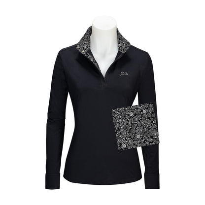 RJ Classics women's show shirt Caviar RJ Classics- Maddie Show Shirt (XXL) equestrian team apparel online tack store mobile tack store custom farm apparel custom show stable clothing equestrian lifestyle horse show clothing riding clothes RJ Classics- Maddie Show Shirt (XXL) horses equestrian tack store