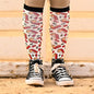 dreamers & schemers Boot Sock Dreamers & Schemers- Cherry Pie equestrian team apparel online tack store mobile tack store custom farm apparel custom show stable clothing equestrian lifestyle horse show clothing riding clothes Unicorns & Fluffy Clouds Horse Riding  Boot Socks horses equestrian tack store