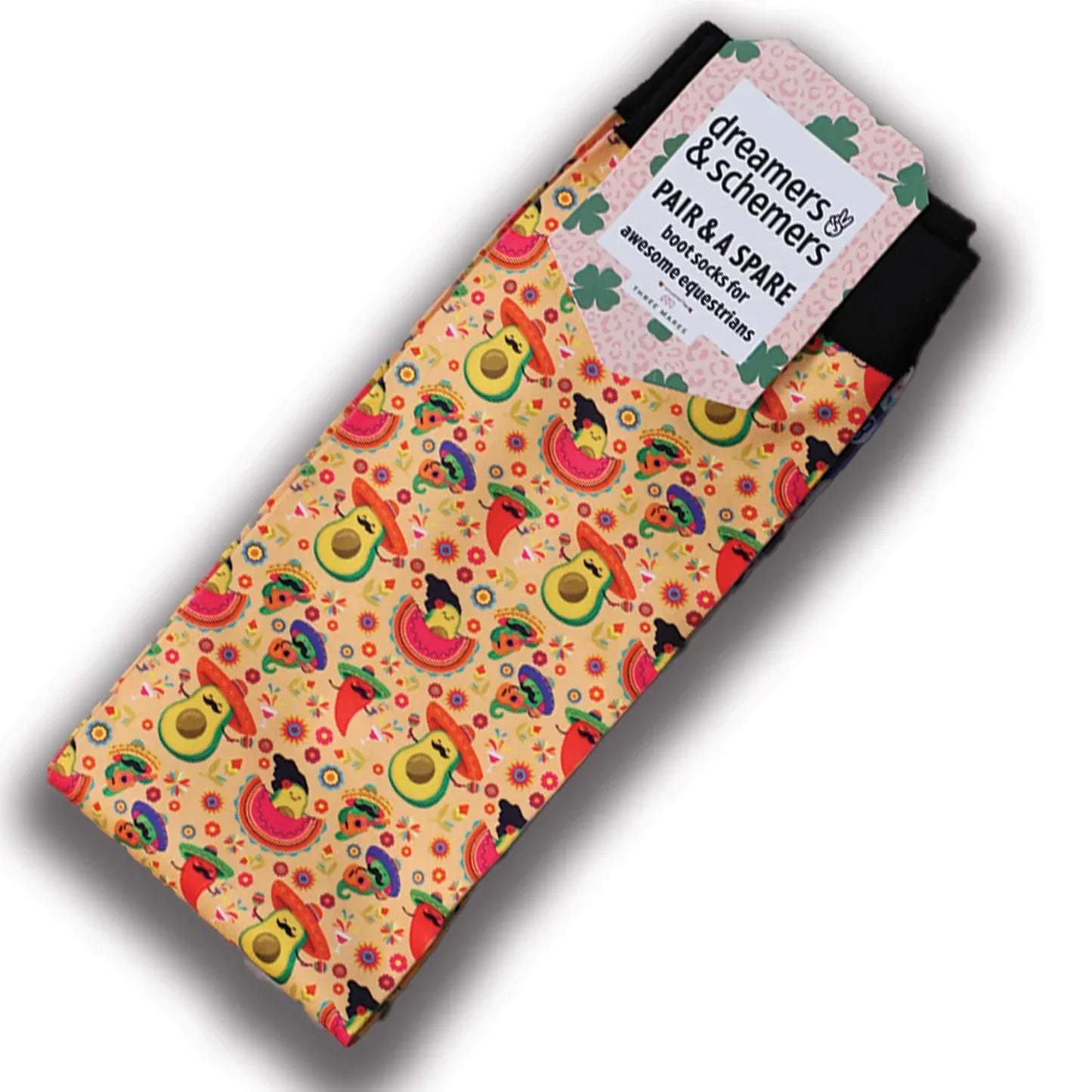 dreamers & schemers Boot Sock Dreamers & Schemers-Spicy Mariachi Pair & a Spare equestrian team apparel online tack store mobile tack store custom farm apparel custom show stable clothing equestrian lifestyle horse show clothing riding clothes Unicorns & Fluffy Clouds Horse Riding  Boot Socks horses equestrian tack store