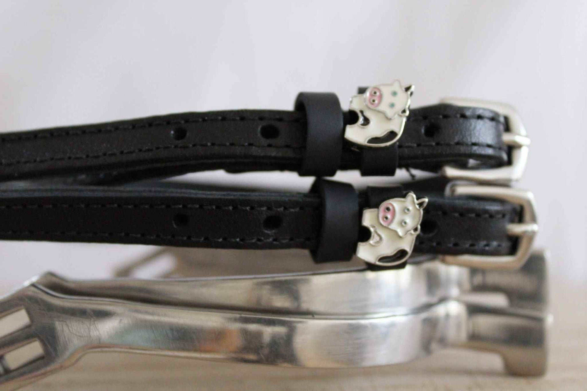 ManeJane Black Spur Straps Spur Straps- Cow equestrian team apparel online tack store mobile tack store custom farm apparel custom show stable clothing equestrian lifestyle horse show clothing riding clothes Spur Straps- Cow horses equestrian tack store