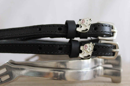 ManeJane Black Spur Straps Spur Straps- Cow equestrian team apparel online tack store mobile tack store custom farm apparel custom show stable clothing equestrian lifestyle horse show clothing riding clothes Spur Straps- Cow horses equestrian tack store