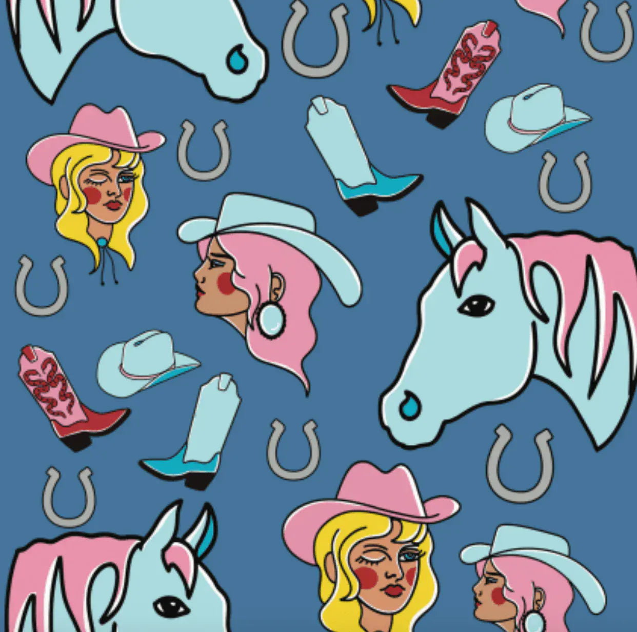 dreamers & schemers Boot Sock Dreamers & Schemers-  Cowgirl Rodeo Pair & a Spare equestrian team apparel online tack store mobile tack store custom farm apparel custom show stable clothing equestrian lifestyle horse show clothing riding clothes Unicorns & Fluffy Clouds Horse Riding  Boot Socks horses equestrian tack store
