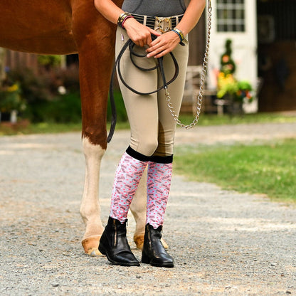 dreamers & schemers Boot Sock Dreamers & Schemers- Cute But Chestnut equestrian team apparel online tack store mobile tack store custom farm apparel custom show stable clothing equestrian lifestyle horse show clothing riding clothes Unicorns & Fluffy Clouds Horse Riding  Boot Socks horses equestrian tack store