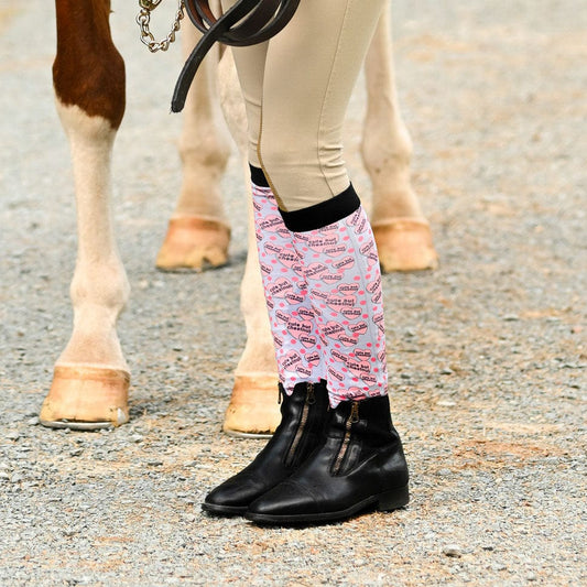 dreamers & schemers Boot Sock Dreamers & Schemers- Cute But Chestnut equestrian team apparel online tack store mobile tack store custom farm apparel custom show stable clothing equestrian lifestyle horse show clothing riding clothes Unicorns & Fluffy Clouds Horse Riding  Boot Socks horses equestrian tack store